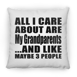 All I Care About Is My Grandparents - Throw Pillow