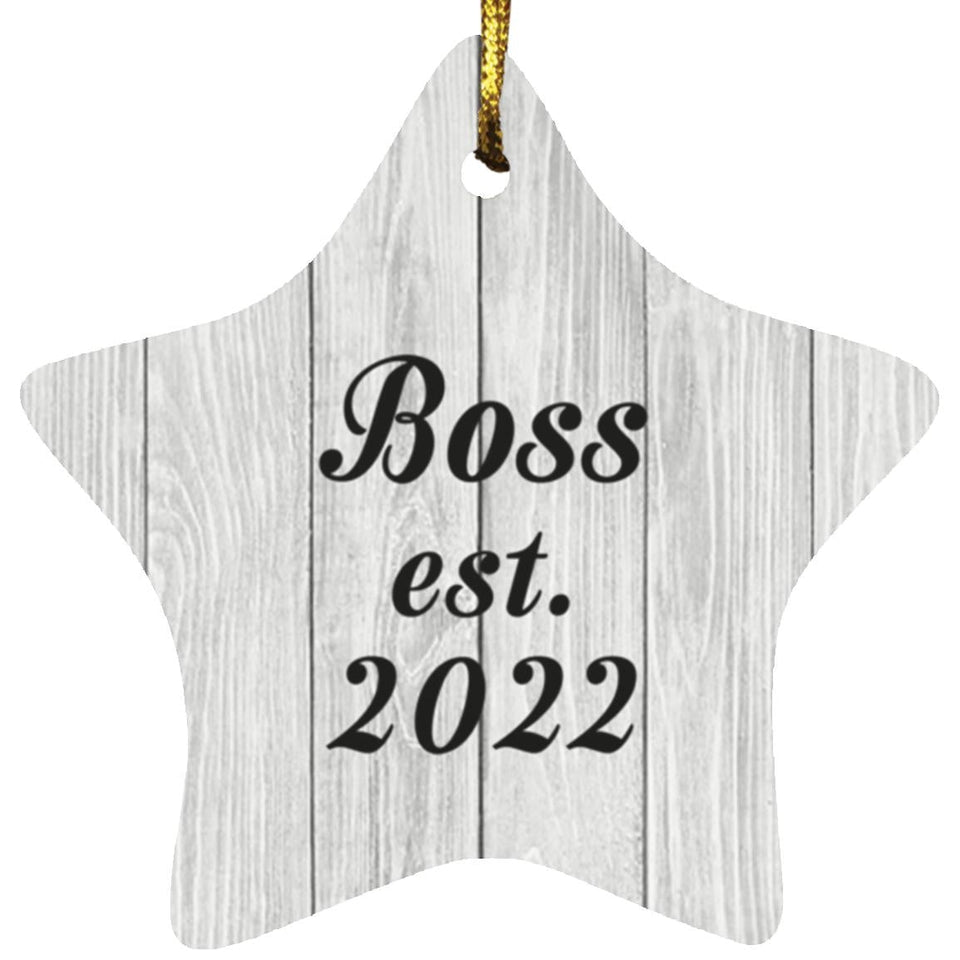 Boss Established Est. 2022 - Star Ornament F