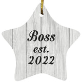 Boss Established Est. 2022 - Star Ornament F
