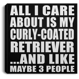 All I Care About Is My Curly-Coated Retriever - Canvas Square