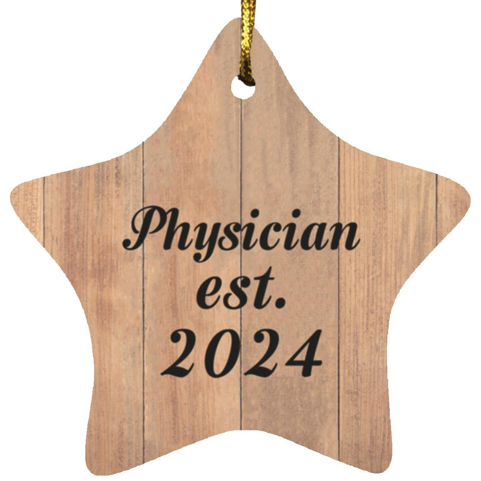 Physician Established Est. 2024 - Star Ornament C