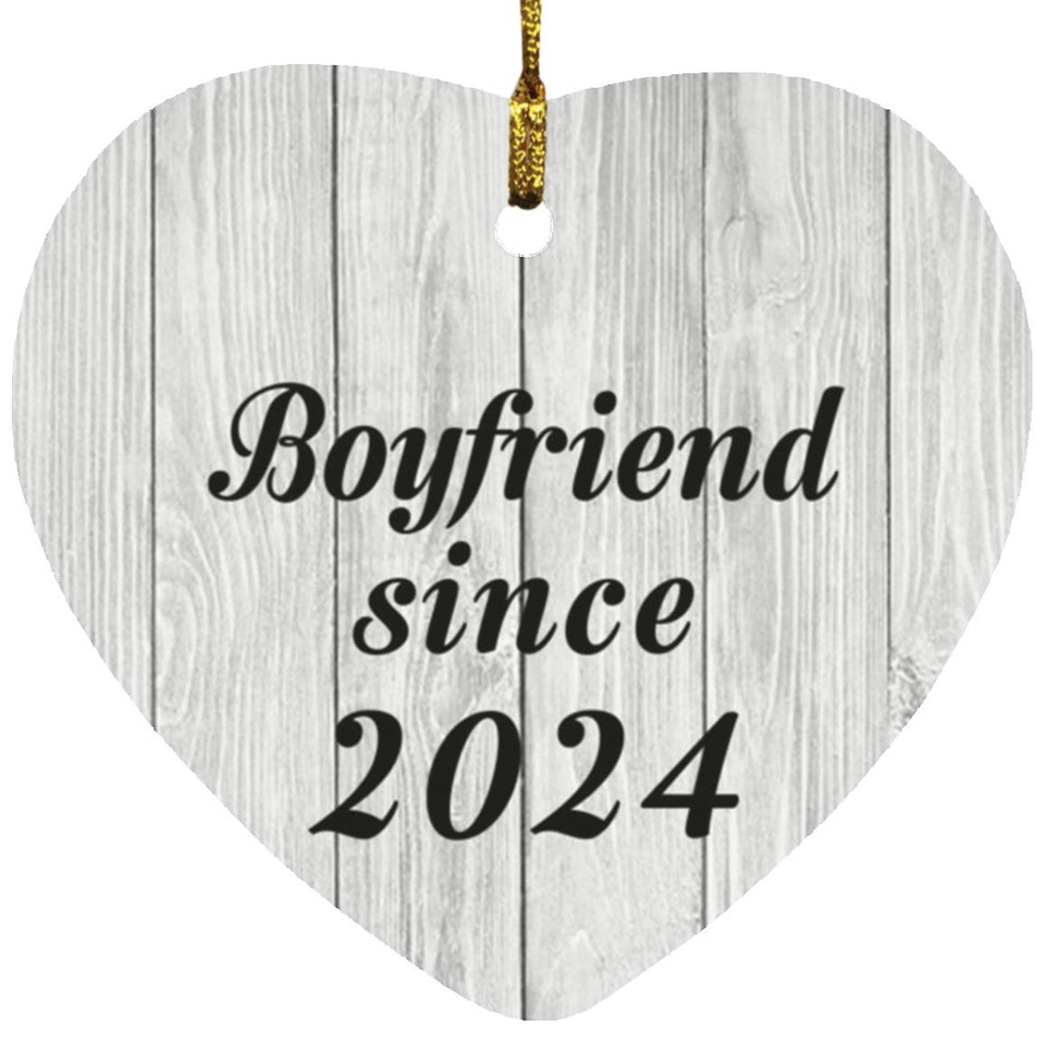 Boyfriend Since 2024 - Heart Ornament F