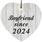 Boyfriend Since 2024 - Heart Ornament F