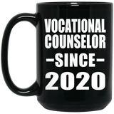 Vocational Counselor Since 2020 - 15oz Coffee Mug Black