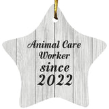 Animal Care Worker Since 2022 - Star Ornament F