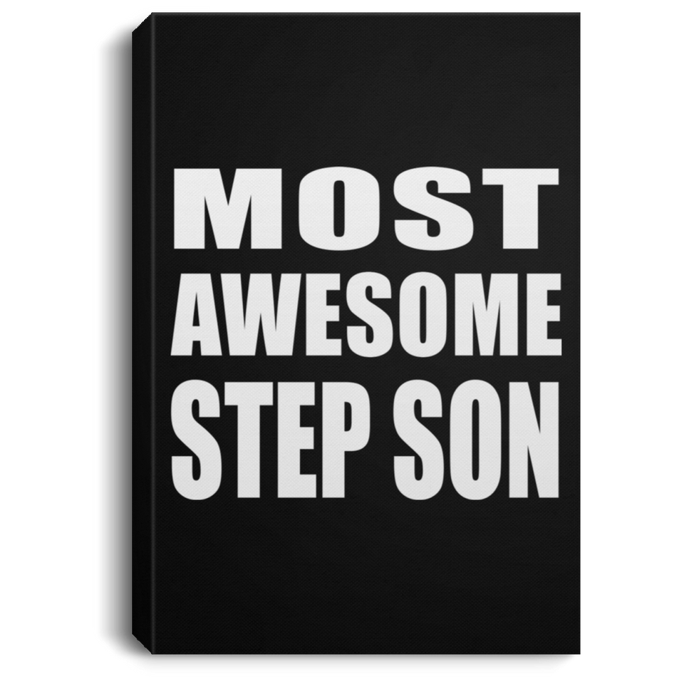 Most Awesome Step Son - Canvas Portrait