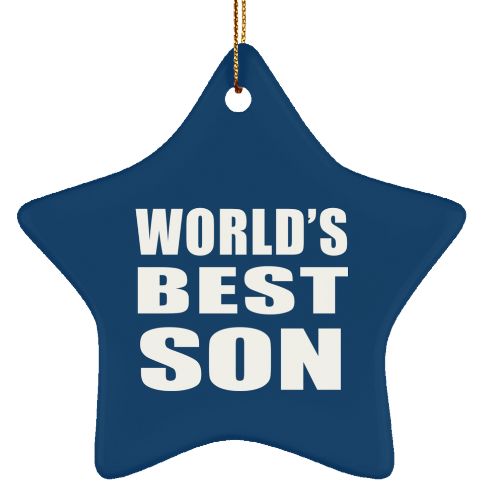 World's Best Son - Star Ornament