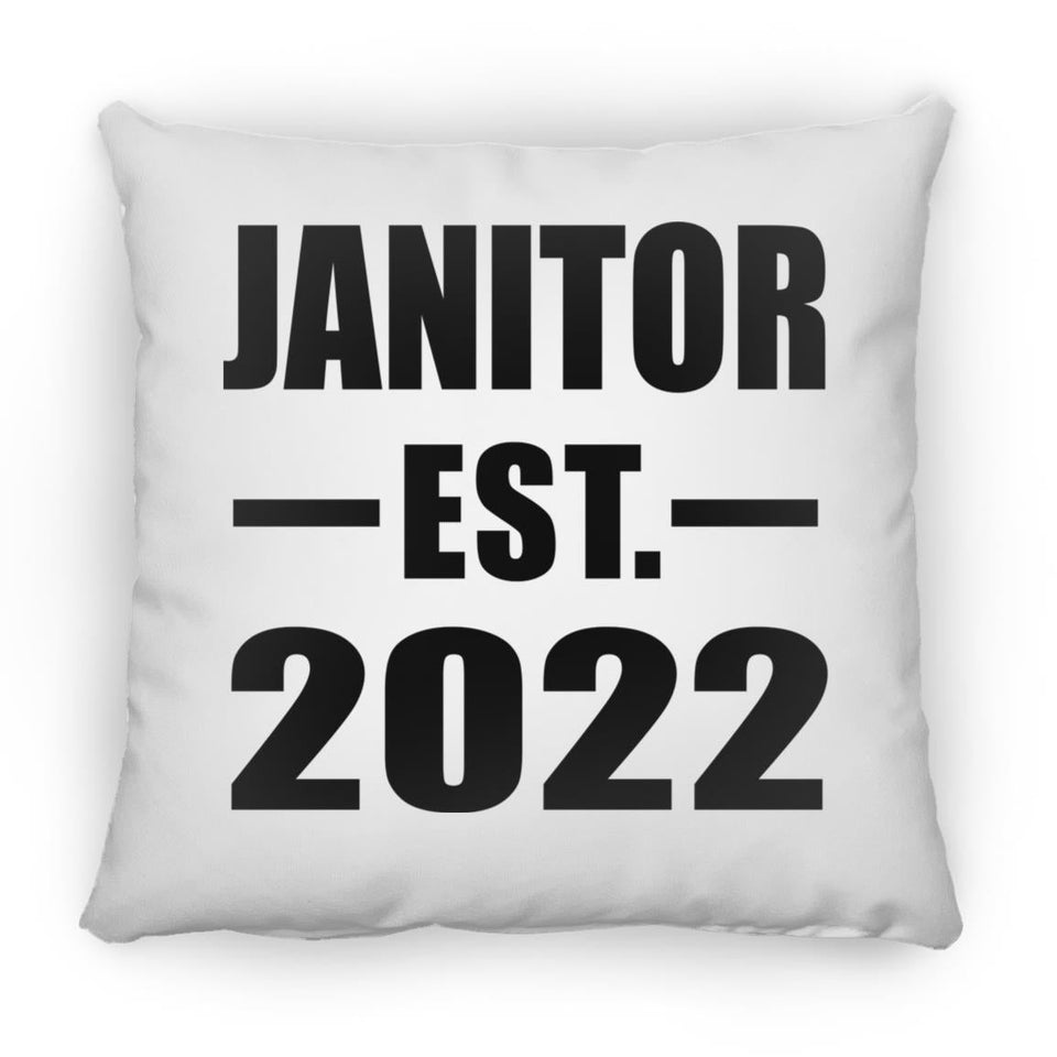 Janitor Established EST. 2022 - Throw Pillow