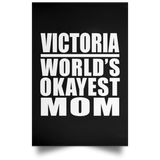 Victoria World's Okayest Mom - Poster Portrait