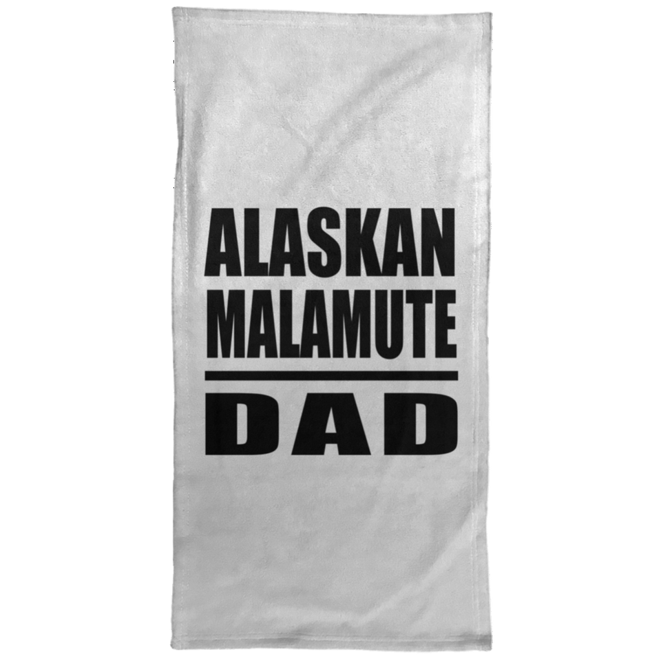 Alaskan Malamute Dad - Hand Towel