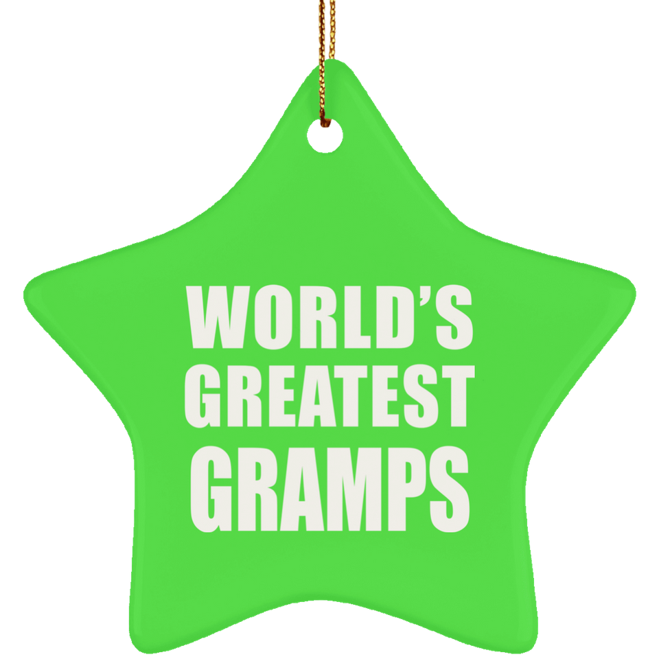 World's Greatest Gramps - Star Ornament