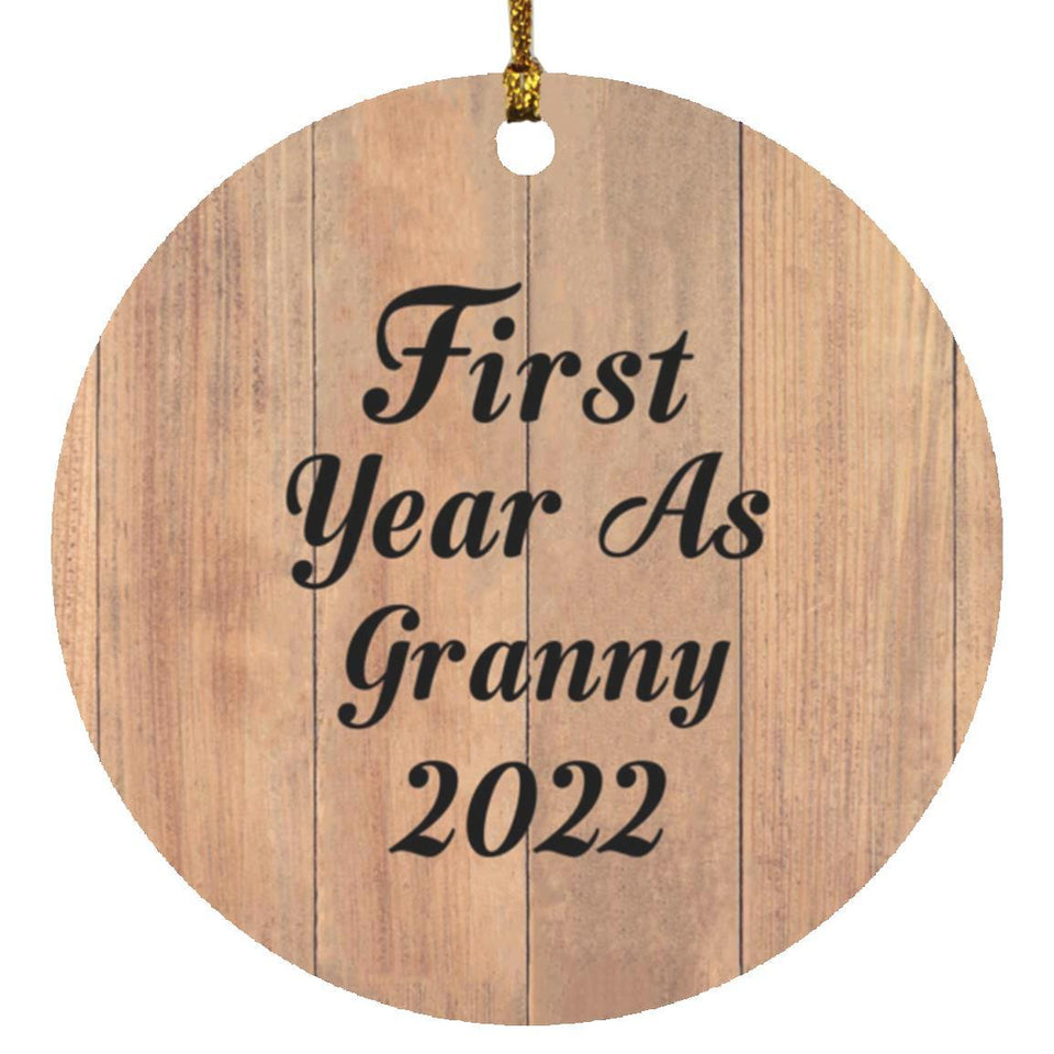 First Year As Granny 2022 - Circle Ornament C