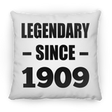115th Birthday Legendary Since 1909 - Throw Pillow