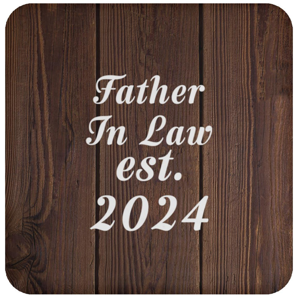 Father In Law Established EST. 2024 - Drink Coaster D