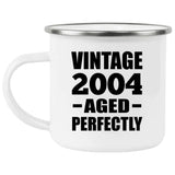 20th Birthday Vintage 2004 Aged Perfectly - 12oz Camping Mug