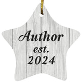Author Established Est. 2024 - Star Ornament F