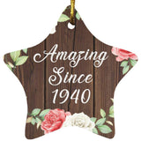 84th Birthday Amazing Since 1940 - Star Ornament A