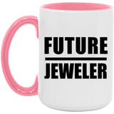 Future Jeweler - 15oz Accent Mug Pink