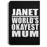 Janet World's Okayest Mum - Canvas Portrait