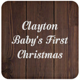 Clayton Baby's First Christmas - Drink Coaster D