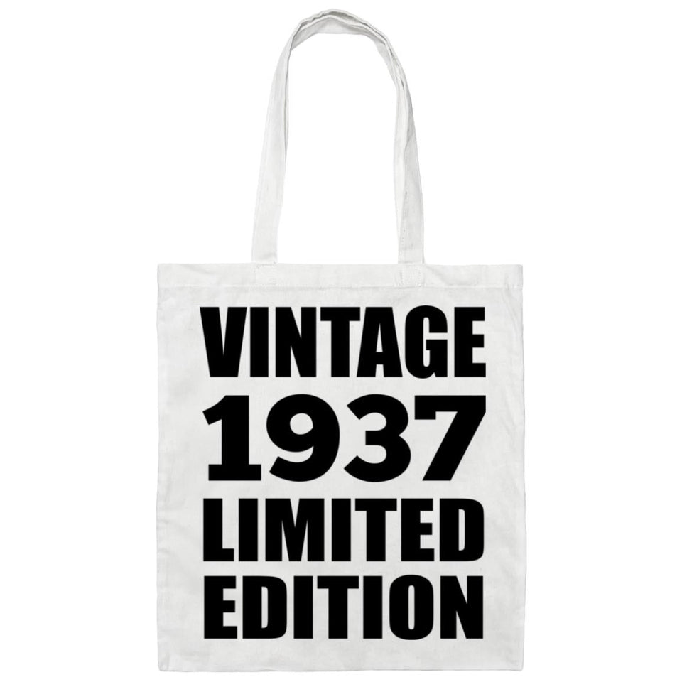 87th Birthday Vintage 1937 Limited Edition - Tote Bag White