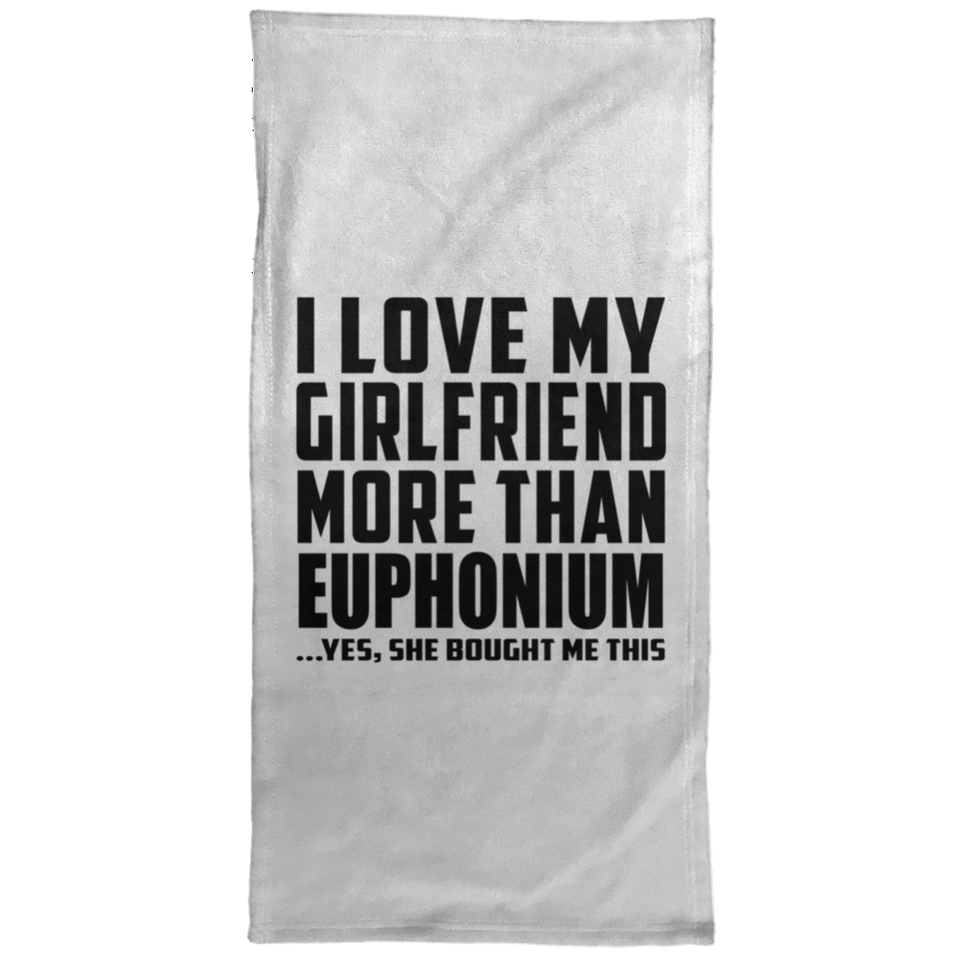 I Love My Girlfriend More Than Euphonium - Hand Towel