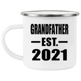Grandfather Established EST. 2021 - 12oz Camping Mug