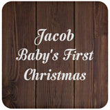Jacob Baby's First Christmas - Drink Coaster D
