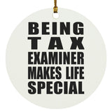 Being Tax Examiner Makes Life Special - Circle Ornament