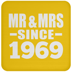 55th Anniversary Mr & Mrs Since 1969 - Drink Coaster