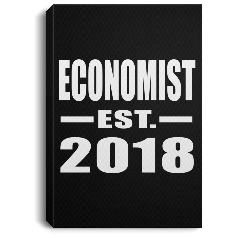 Economist Established EST. 2018 - Canvas Portrait