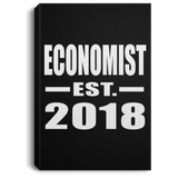 Economist Established EST. 2018 - Canvas Portrait