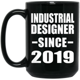 Industrial Designer Since 2019 - 15oz Coffee Mug Black