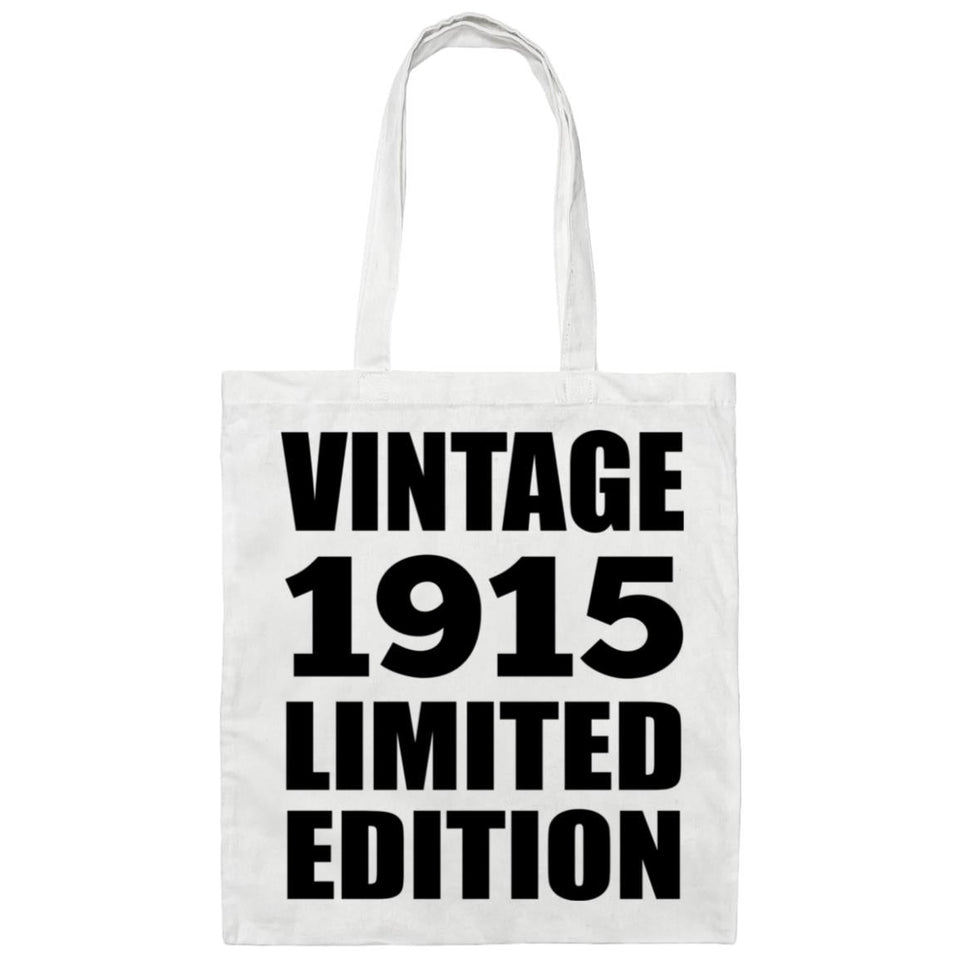 109th Birthday Vintage 1915 Limited Edition - Tote Bag White