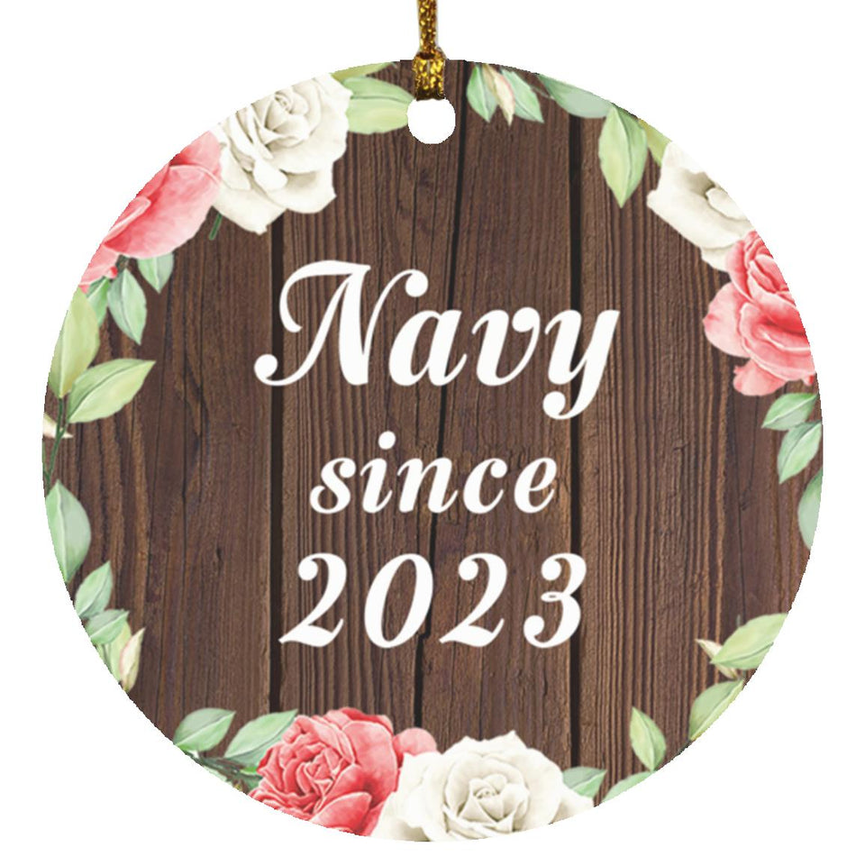 Navy Since 2023 - Circle Ornament A