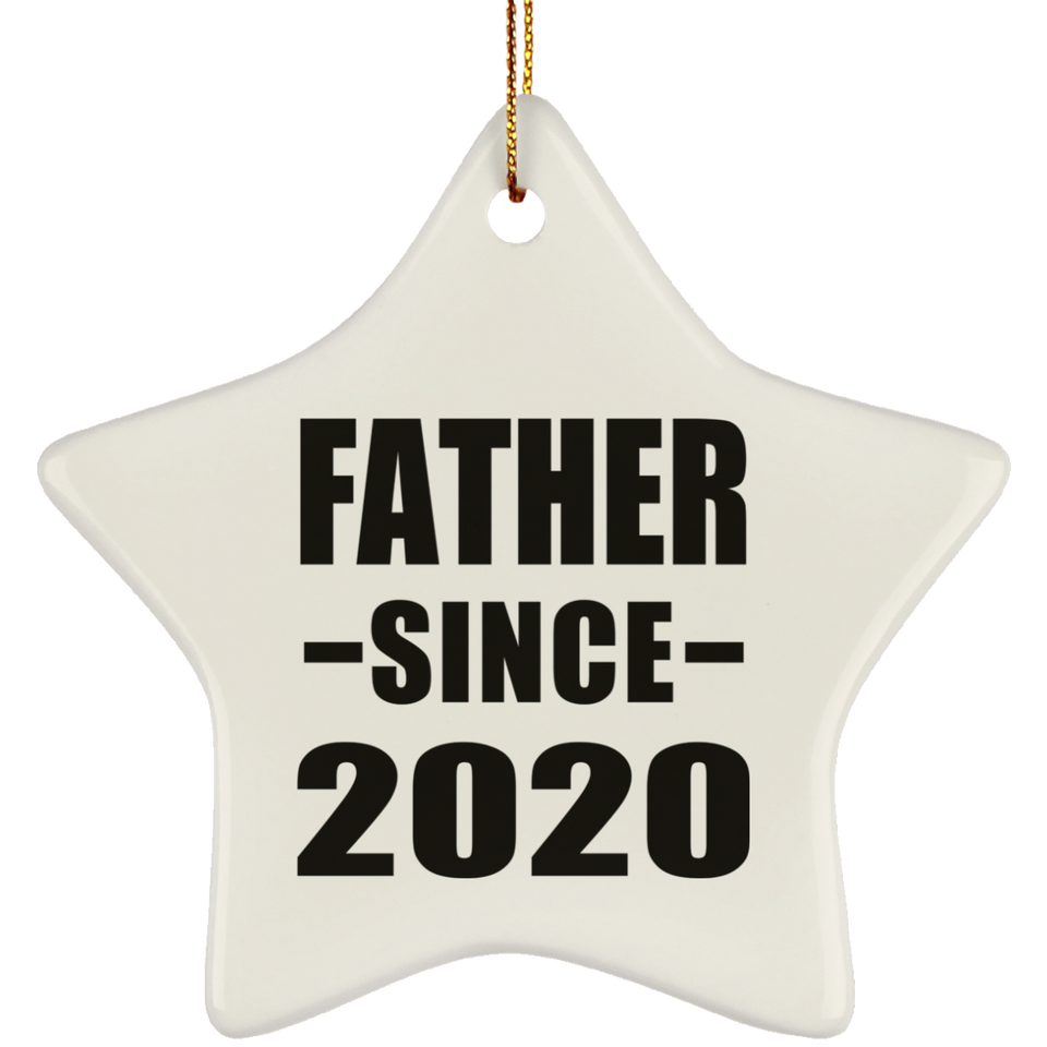 Father Since 2020 - Star Ornament