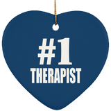 Number One #1 Therapist - Heart Ornament