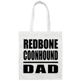 Redbone Coonhound Dad - Tote Bag White