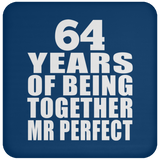 64th Anniversary 64 Years Of Being Mr Perfect - Drink Coaster