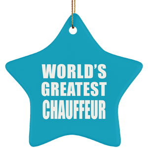 World's Greatest Chauffeur - Star Ornament