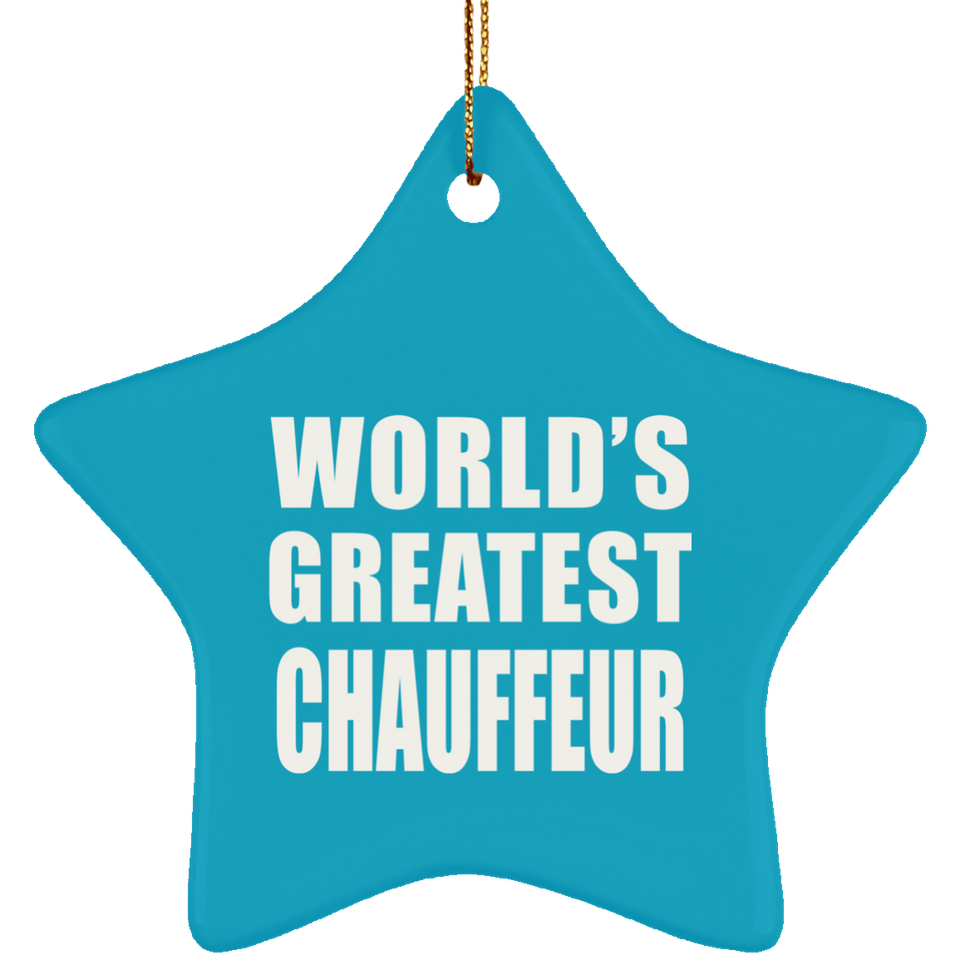 World's Greatest Chauffeur - Star Ornament