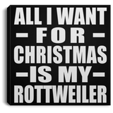 All I Want For Christmas Is My Rottweiler - Canvas Square