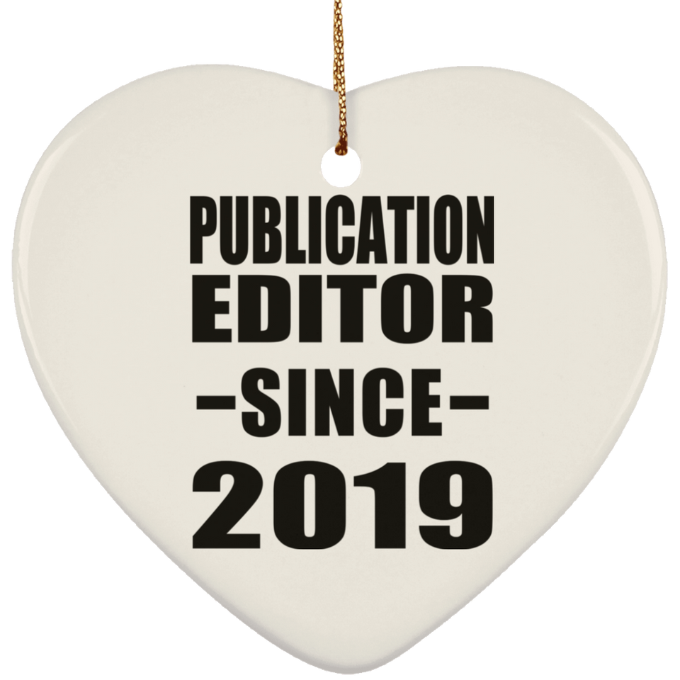 Publication Editor Since 2019 - Heart Ornament