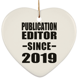 Publication Editor Since 2019 - Heart Ornament