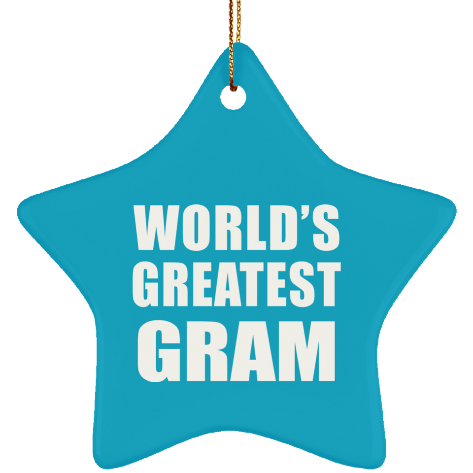 World's Greatest Gram - Star Ornament