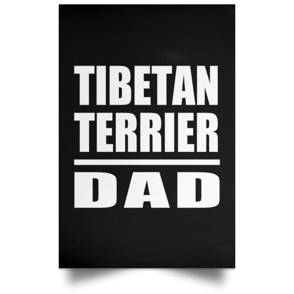 Tibetan Terrier Dad - Poster Portrait