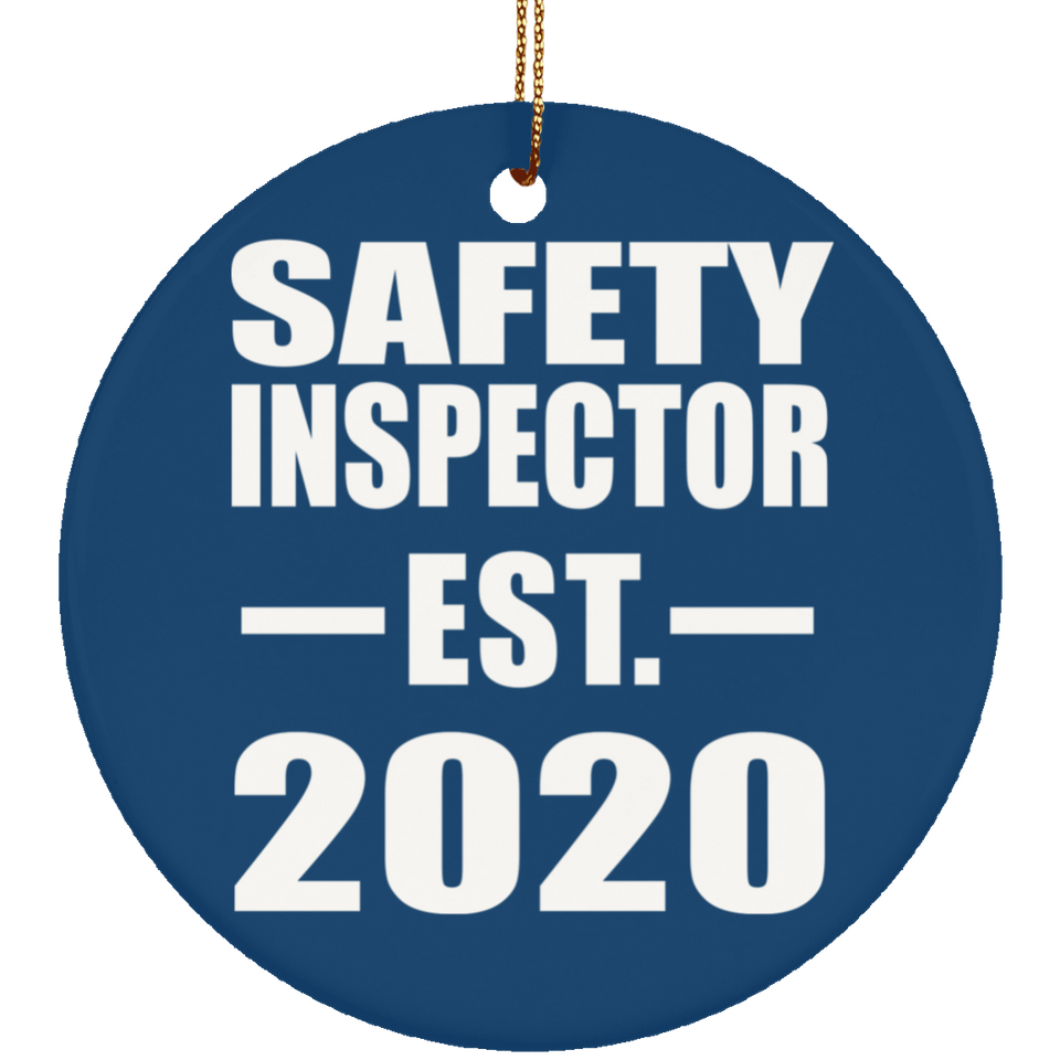 Safety Inspector Established EST. 2020 - Circle Ornament