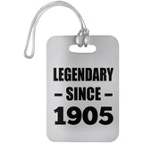 119th Birthday Legendary Since 1905 - Luggage Bag Tag