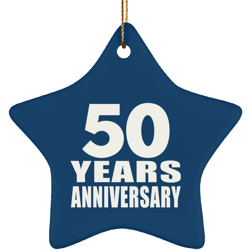 50th Anniversary 50 Years - Star Ornament