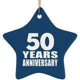 50th Anniversary 50 Years - Star Ornament